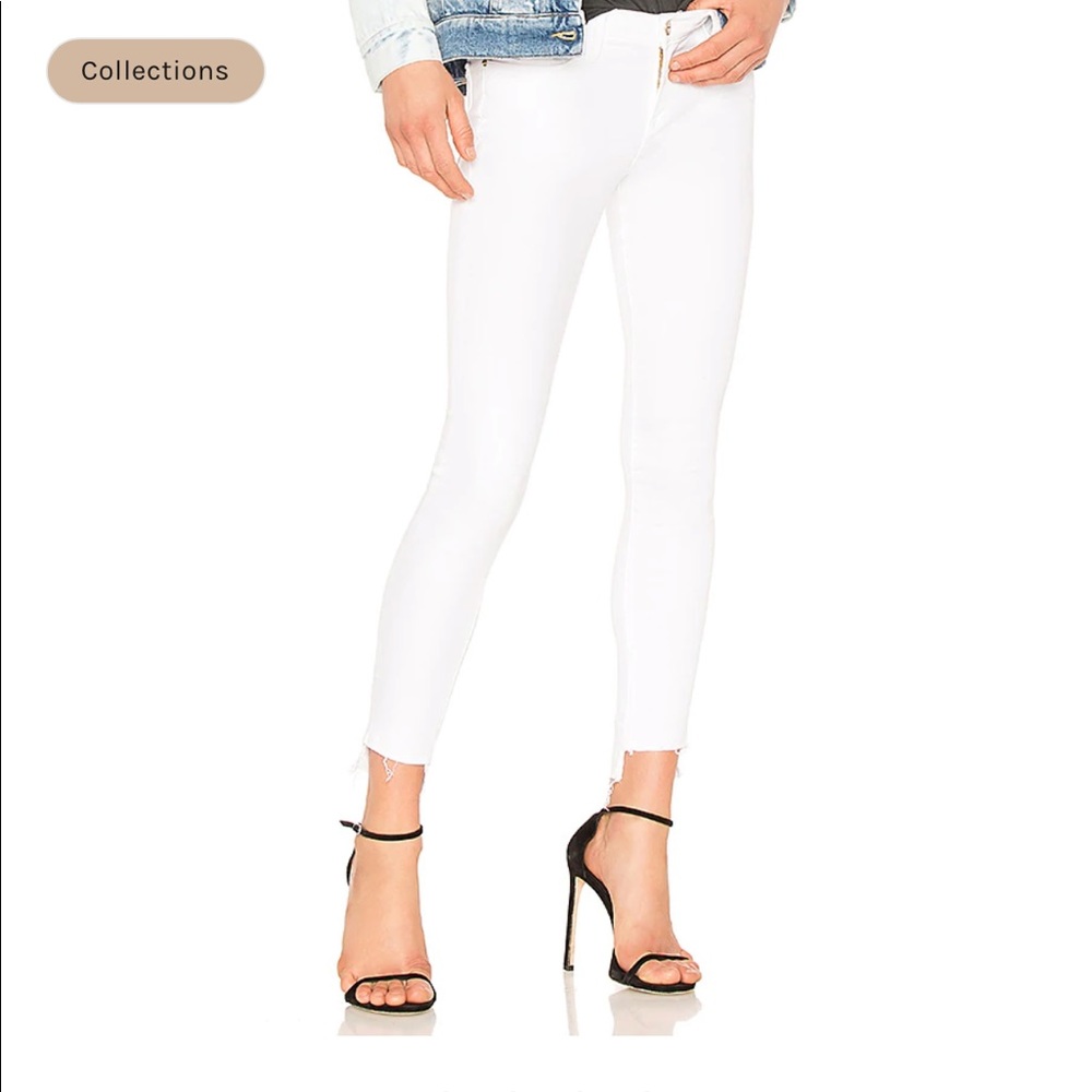 Frame white jeans